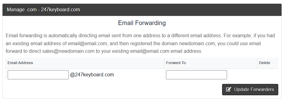 Email Forwarding